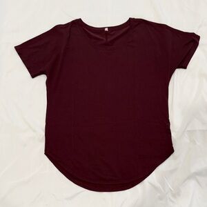 Lucy Final Reps Short Sleeve Tee—Medium—Burgundy